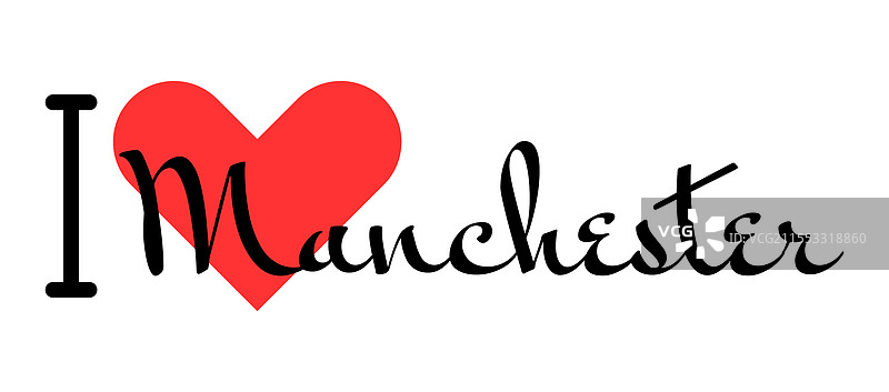 我爱英国曼彻斯特城图片素材