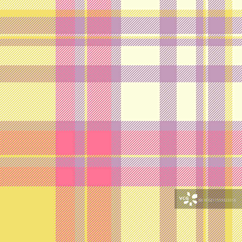 粉色、黄色和淡紫色的格子图案图片素材