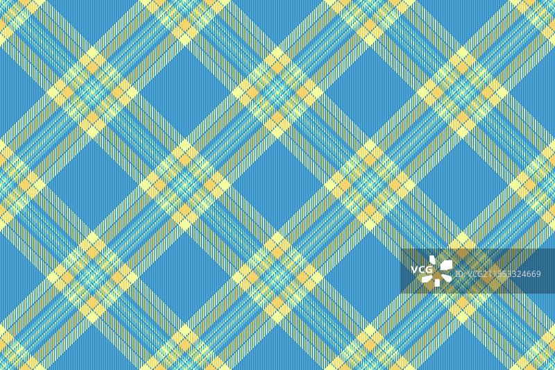 蓝色、黄色和其他色彩的鲜艳粉彩格子图案图片素材