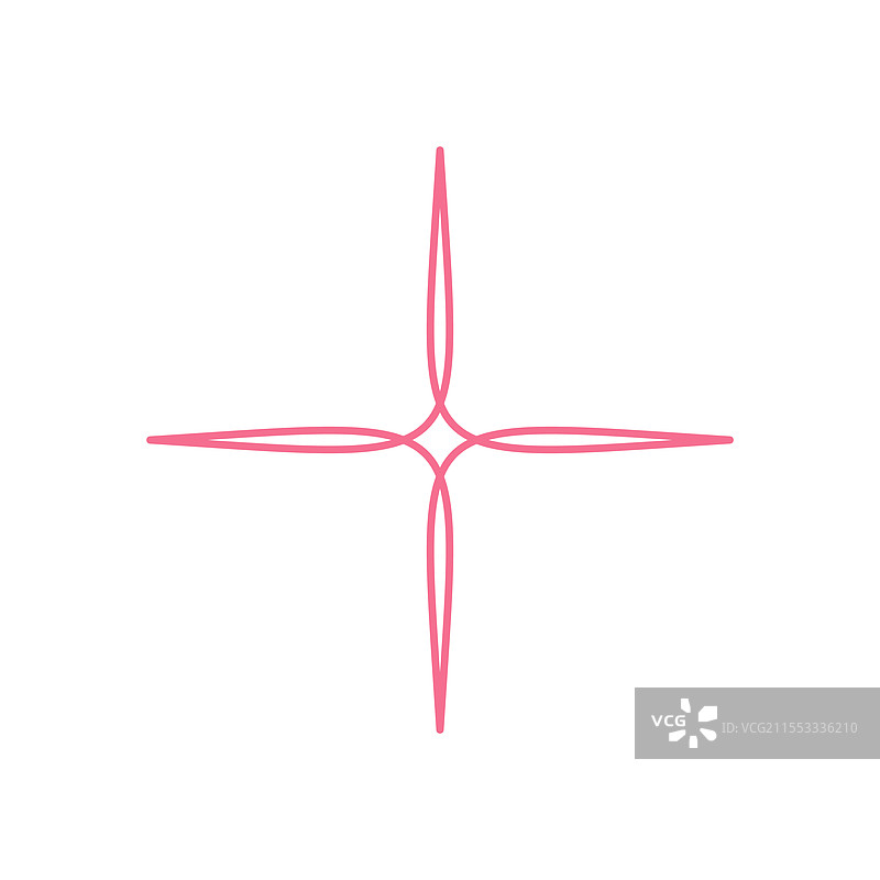 大胆的抽象星形图标图片素材