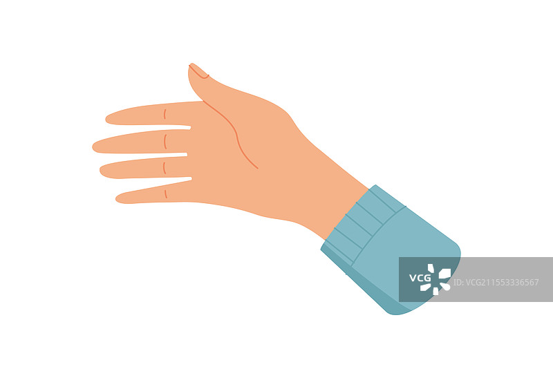 平坦的手势图片素材