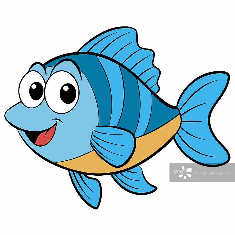 蓝鳃太阳鱼在白色背景上平放孤立展示图片素材