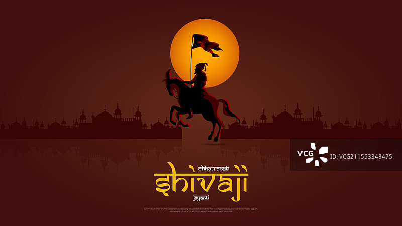 快乐的查特拉帕蒂·希瓦吉·马哈拉杰诞辰横幅图片素材