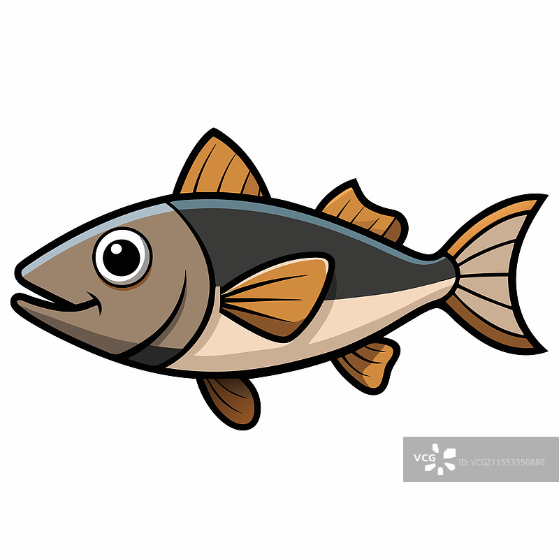 孤立在白色背景上的石斑鱼图片素材