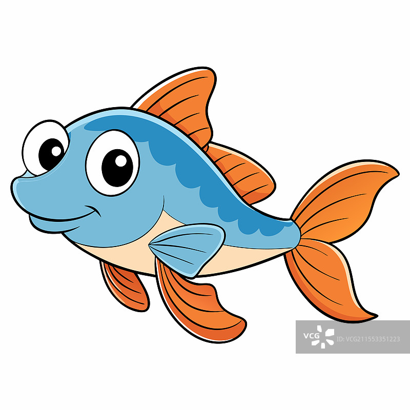 孤立的孔雀鱼平放在白色背景上图片素材