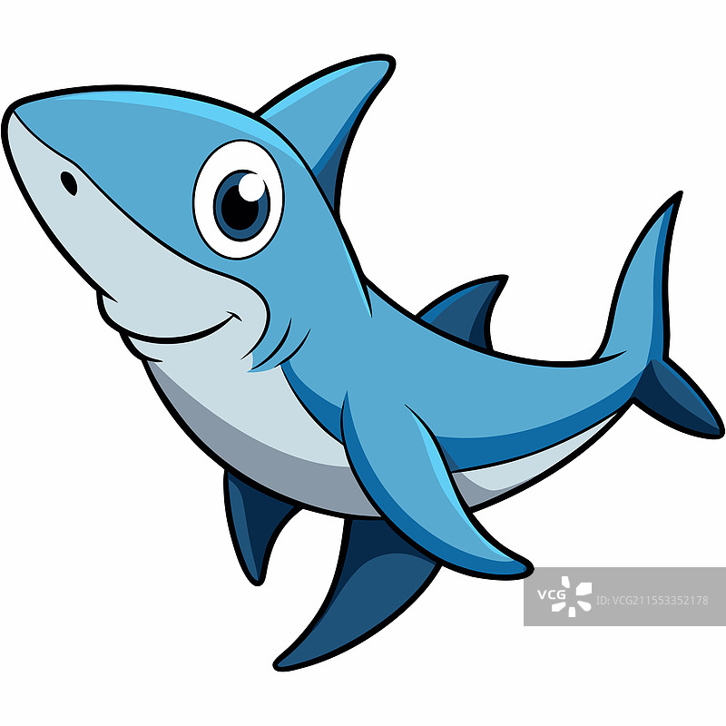 锤头鲨鱼在白色背景上孤立展示图片素材