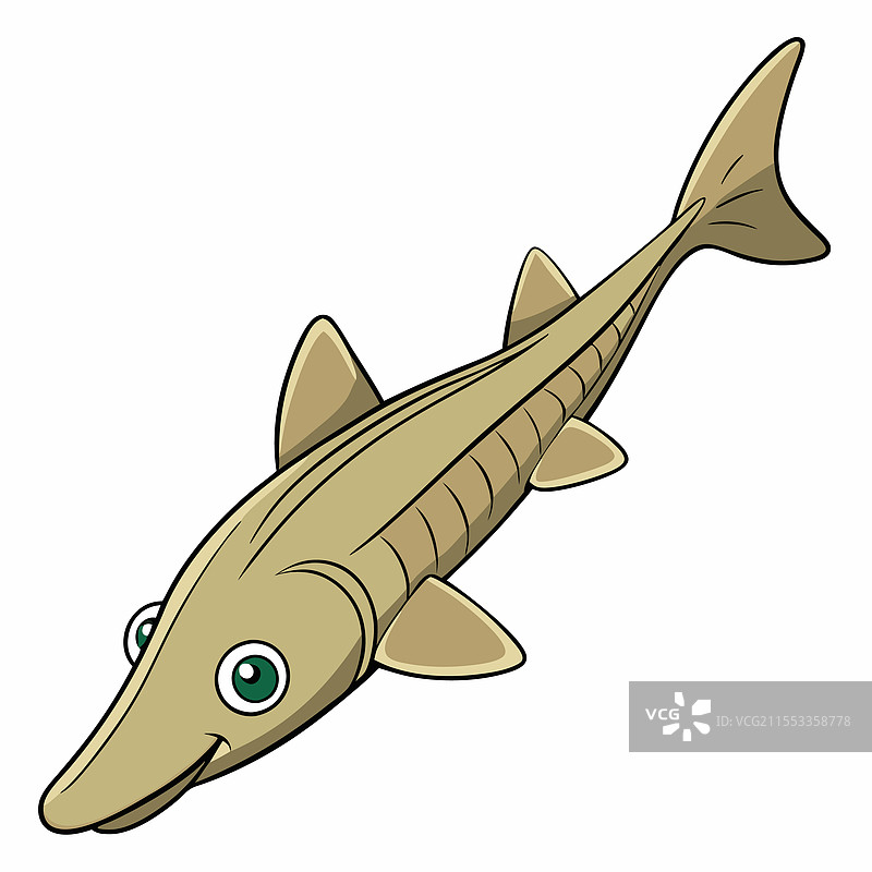 锯鱼在白色背景上孤立展示图片素材