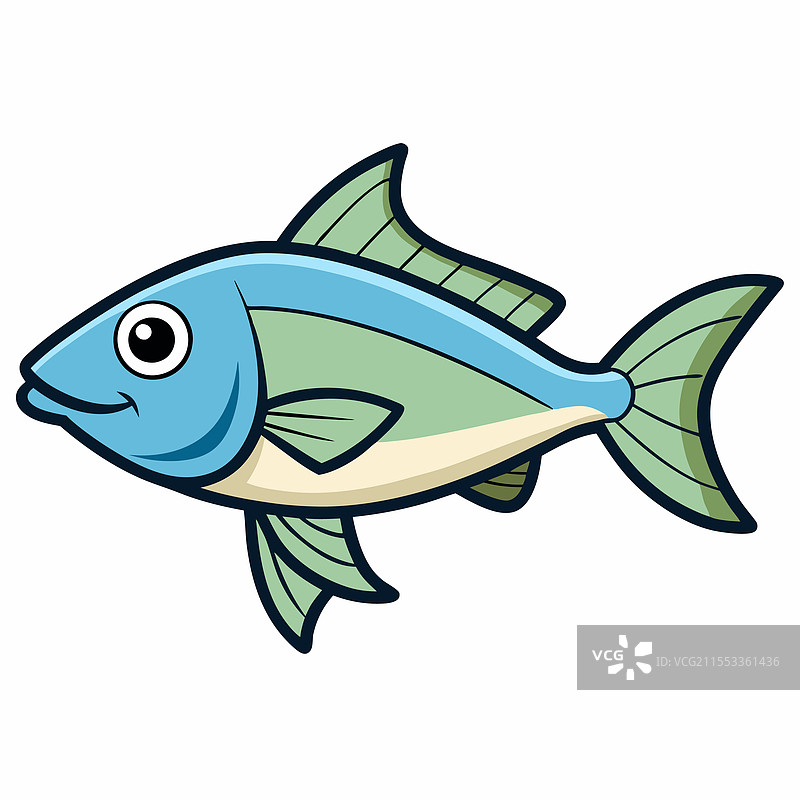 单独放置在白色背景上的鲷鱼图片素材