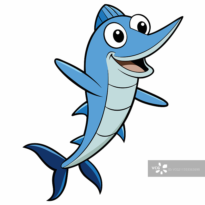 独立在白色背景上的华夫鱼图片素材