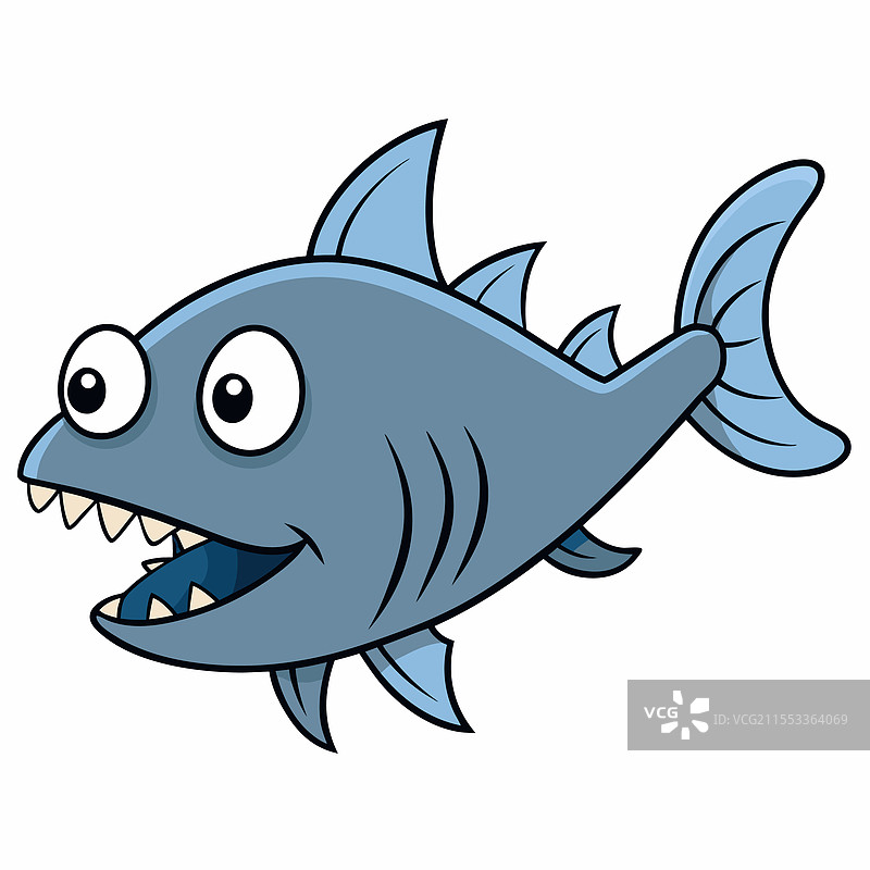 孤立的狼鱼，平放在白色背景上图片素材