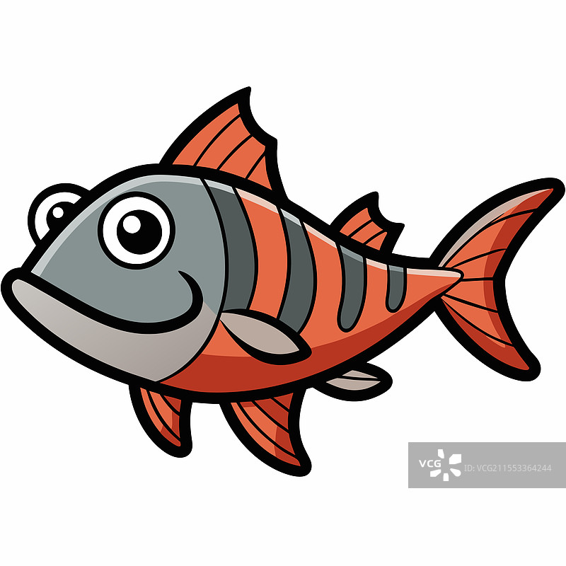 孤立的狼鱼，平放在白色背景上图片素材