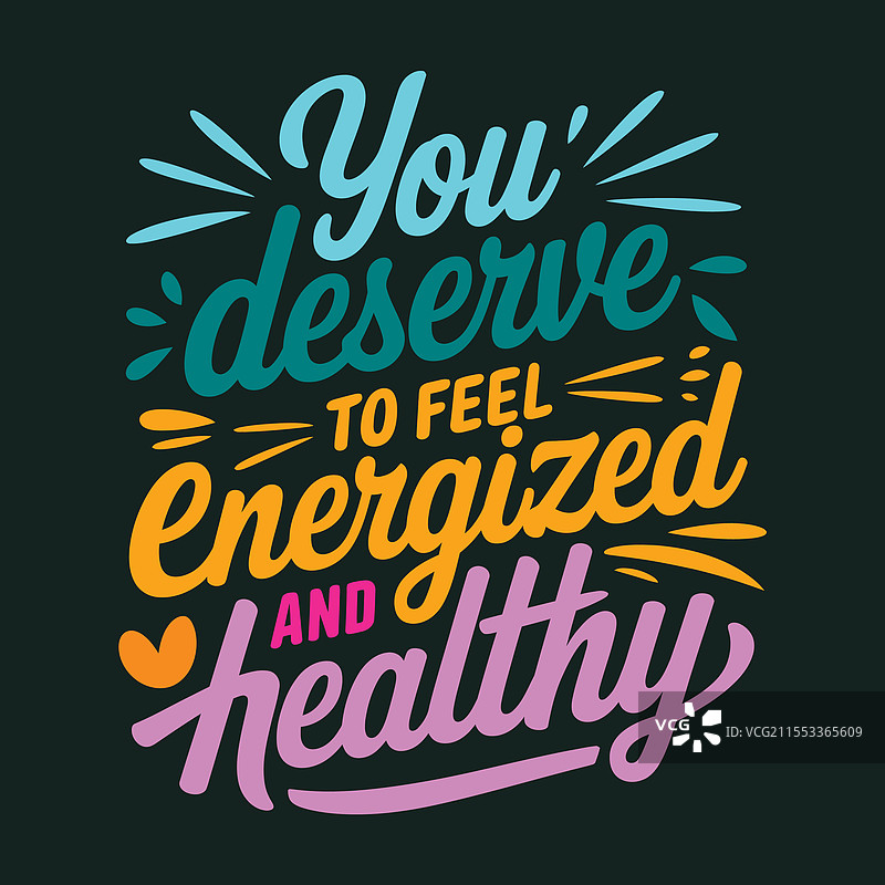 你值得感到滋养和健康。图片素材