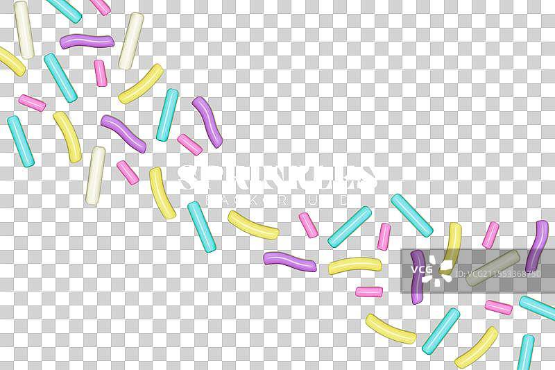 节日五彩缤纷的糖屑设计图片素材