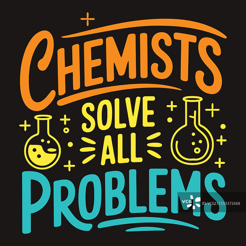 化学家解决所有化学问题图片素材