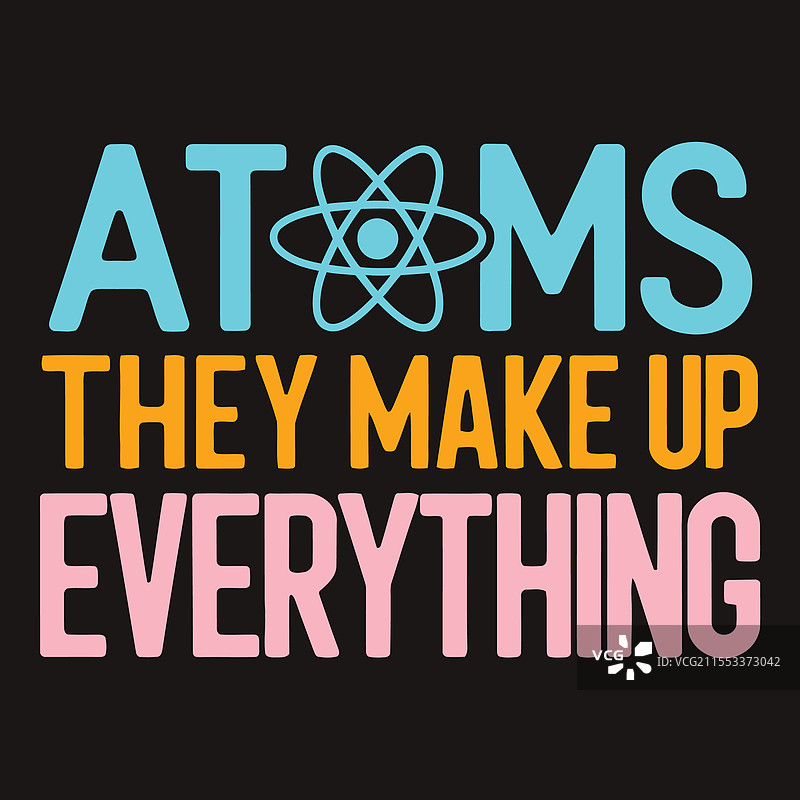 原子构成了一切，物理与科学图片素材
