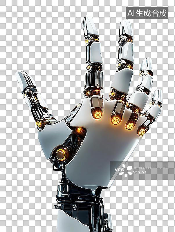 【AI数字艺术】免扣元素人工智能3d机械手图片素材
