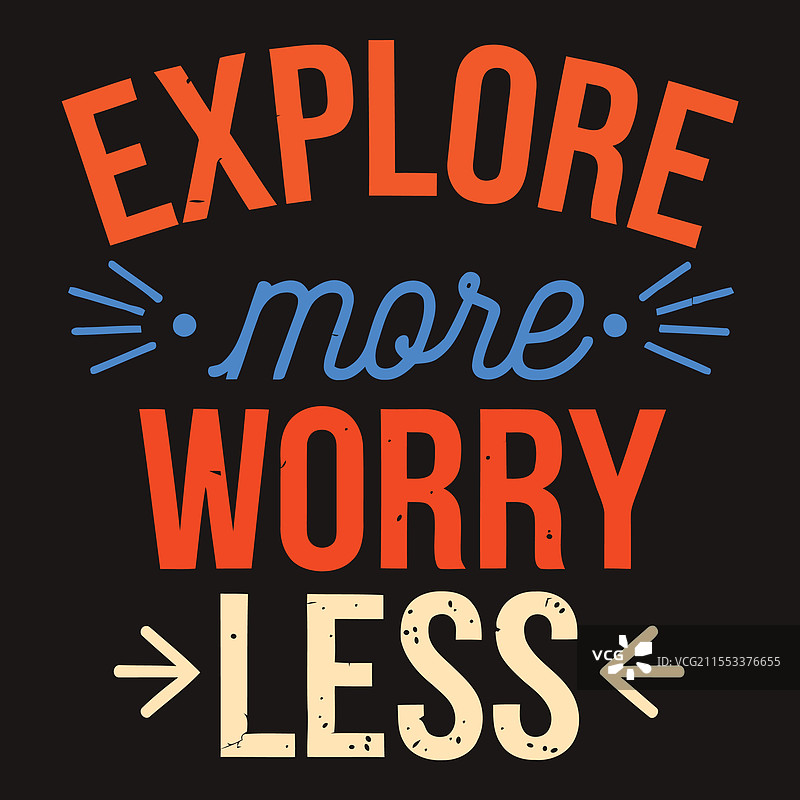 探索更多，担忧更少，冒险与极简主义图片素材