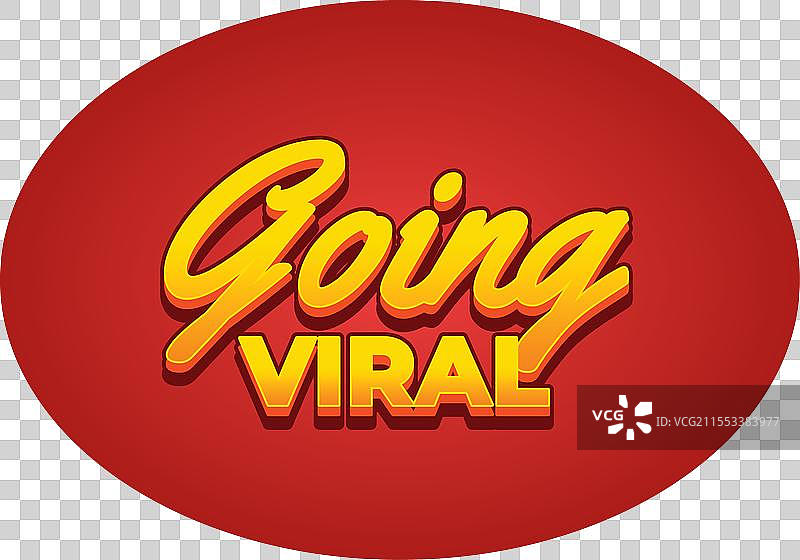 引人注目的颜色和病毒式传播文本效果图片素材