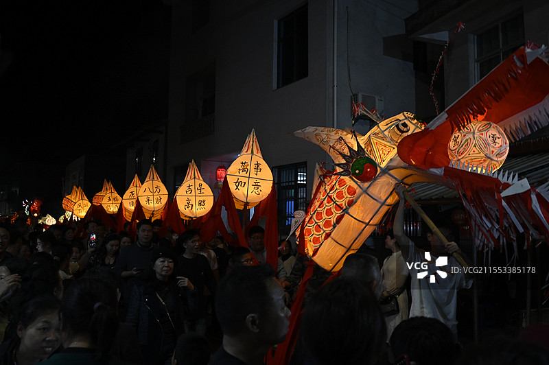 连城璧洲游龙灯图片素材
