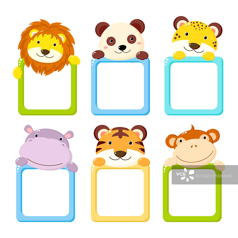 装饰性模板框架贴纸标签与图片素材