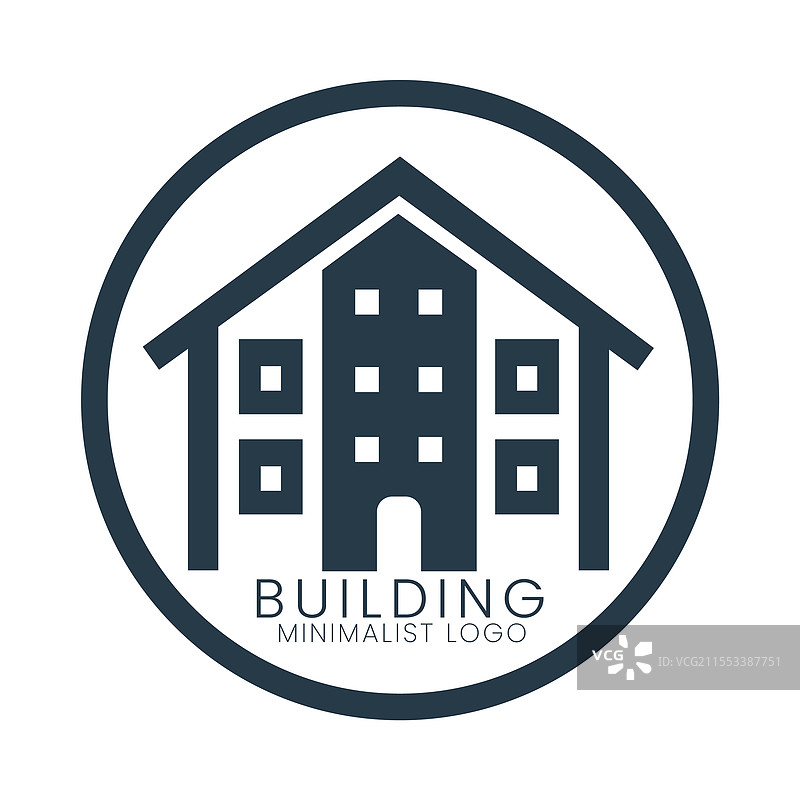 建筑房地产极简风格标志图片素材