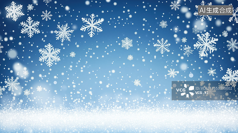 【AI数字艺术】冬日雪景梦幻图图片素材