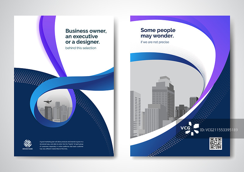 年度报告宣传册的模板设计图片素材