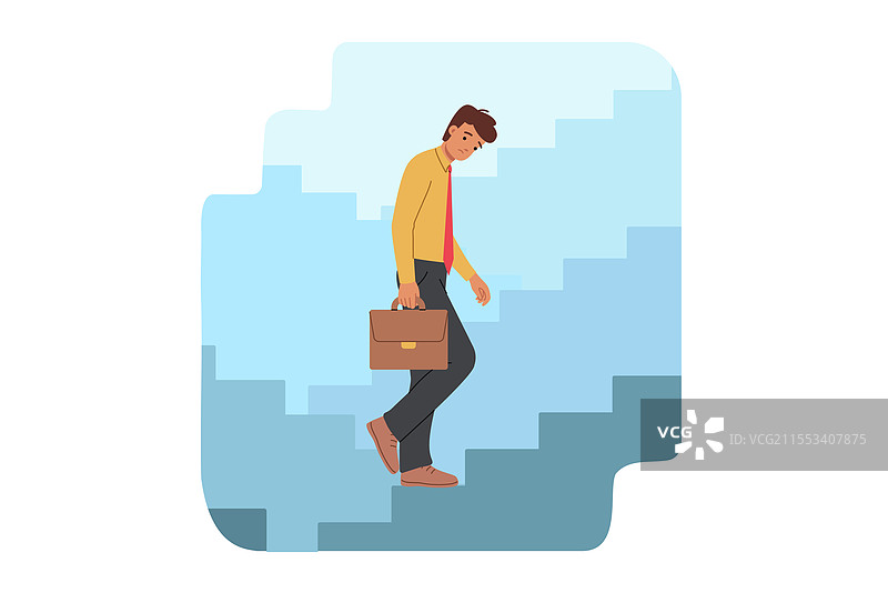 职业阶梯上的问题源于一个人获得的经历图片素材