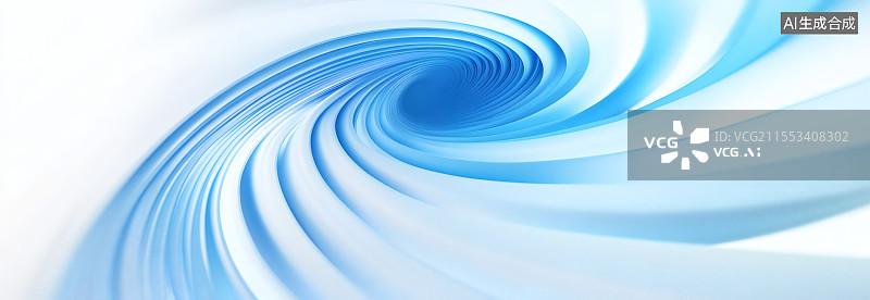 【AI数字艺术】蓝色漩涡背景图片素材