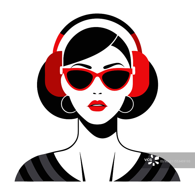 这是一个女性的极简主义作品。图片素材