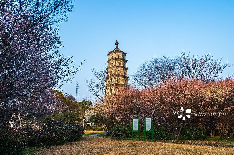 黄山潜口古镇下尖塔，安徽黄山徽州区图片素材