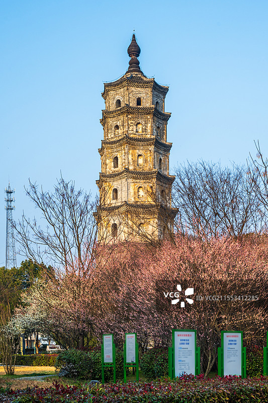 黄山潜口古镇下尖塔，安徽黄山徽州区图片素材