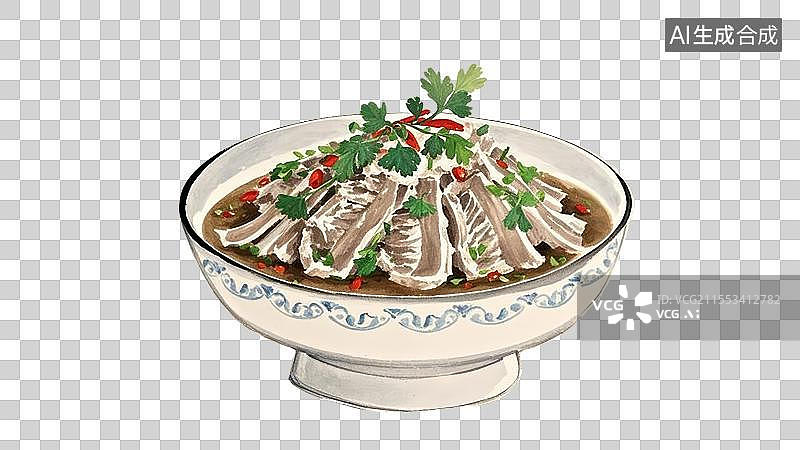 【AI数字艺术】蒙古手抓羊排图片素材