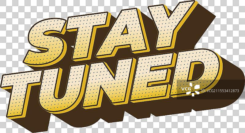 引人注目的颜色效果的“敬请期待”文字图片素材