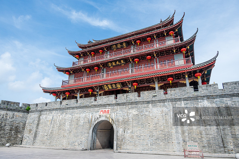 潮汕潮州古城广济楼图片素材