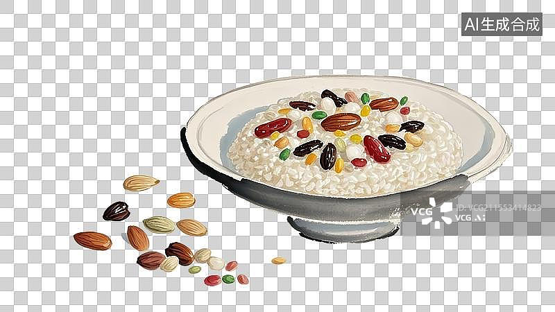 【AI数字艺术】黑米八宝饭图片素材