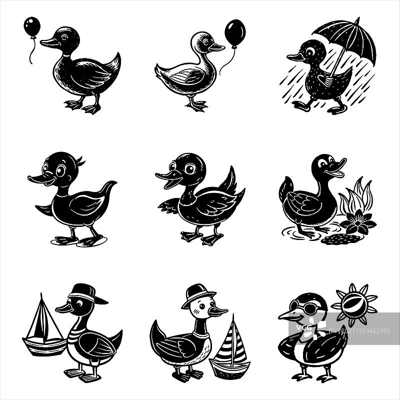 小鸭子图片素材