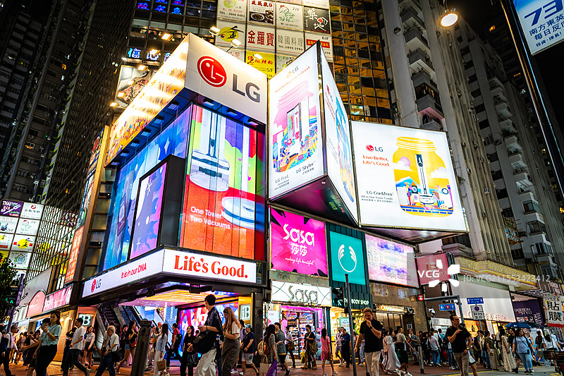 銅鑼灣之夜图片素材