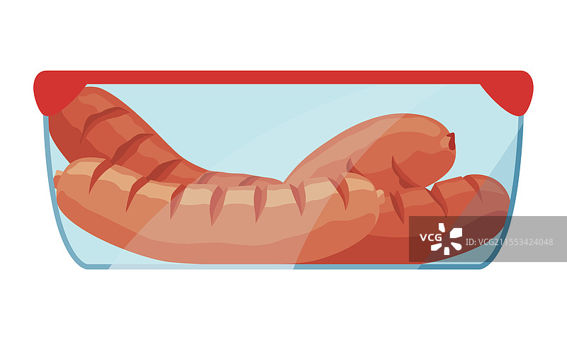 色彩鲜艳的食品储存容器图片素材