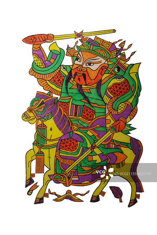 开封，非遗，朱仙镇木版年画，马上鞭图片素材