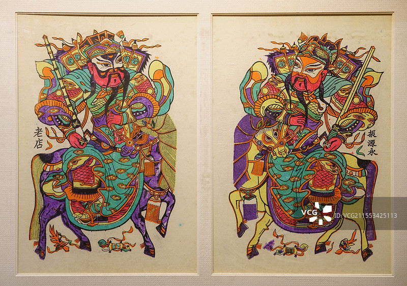 开封，非遗，朱仙镇木版年画，马上鞭图片素材