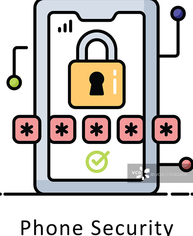 手机安全填充图片素材