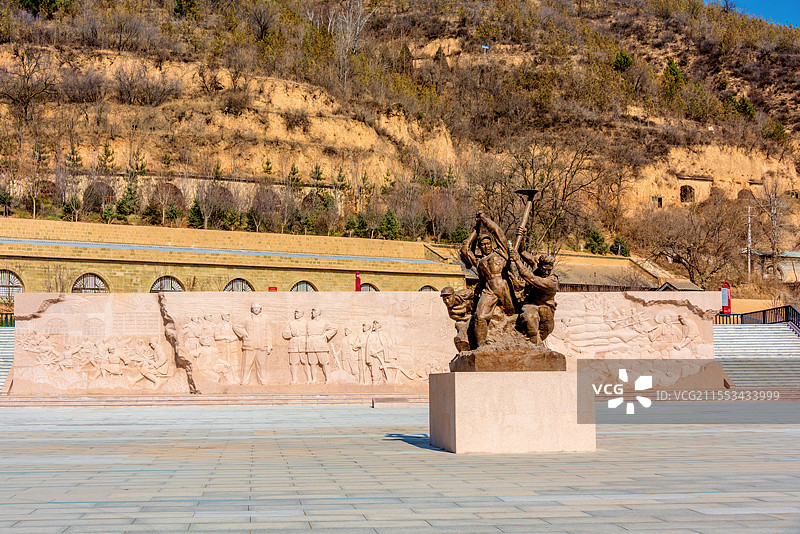 中国陕西延安南泥湾大生产广场图片素材