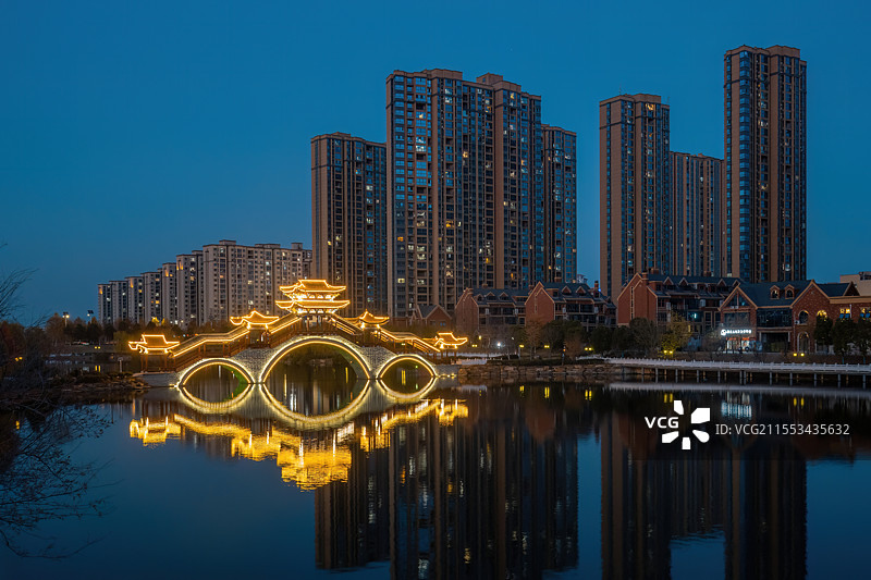 河南省信阳市息县龙湖公园景观图片素材