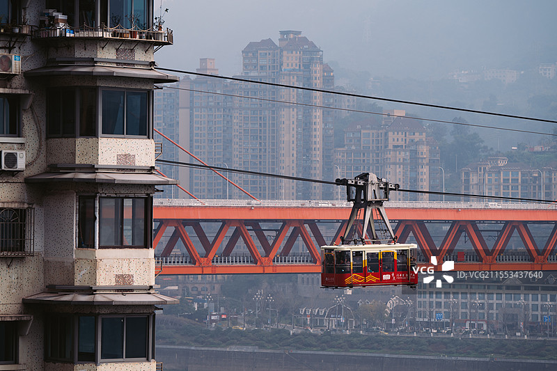 重庆白象居长江索道缆车图片素材