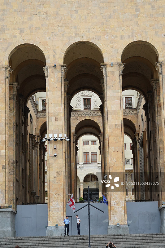 格鲁吉亚第比利斯城市风光国会大楼图片素材