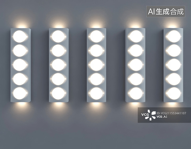 【AI数字艺术】发光墙面背景图片素材