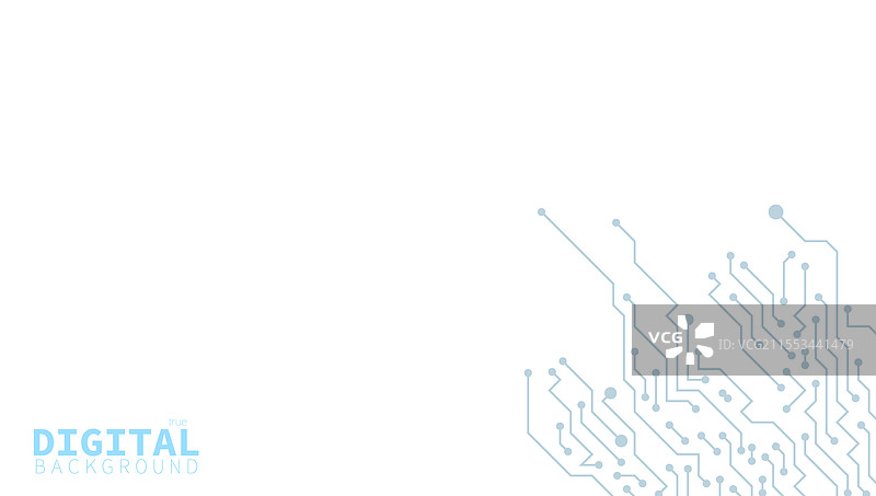 真实的数字黑白电路板概念图片素材