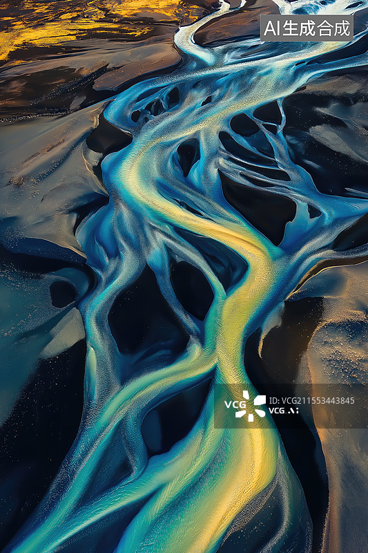 【AI数字艺术】航拍冰岛自然风光图片素材