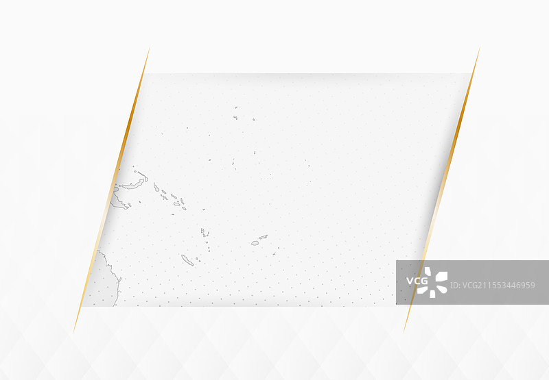 图瓦卢蓝色地图，配有金色边框装饰图片素材